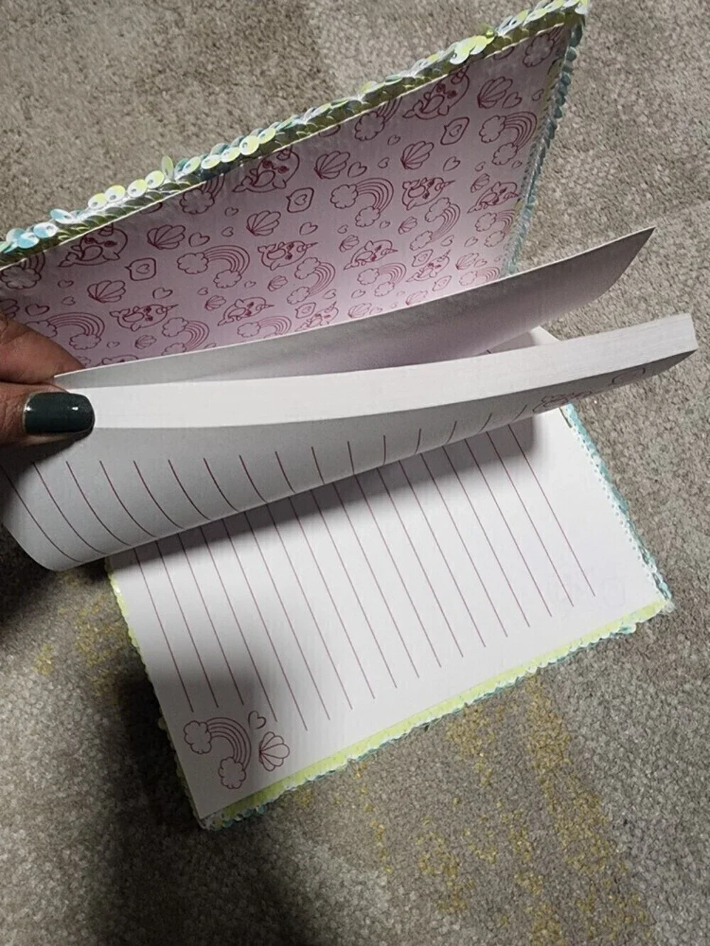 𝅺STYLE.LAB Magic Sequin Narwhal/One of a Kind Reveal Journal